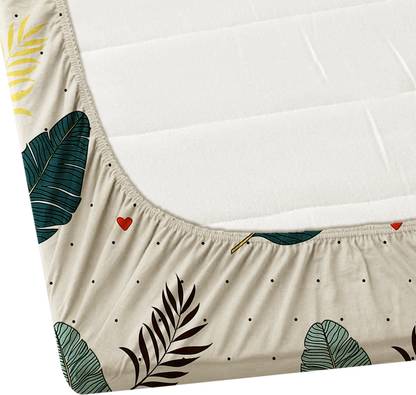 Premium Microfiber Printed Double Bedsheet with 2 Pillow Covers - Soft & Comfortable