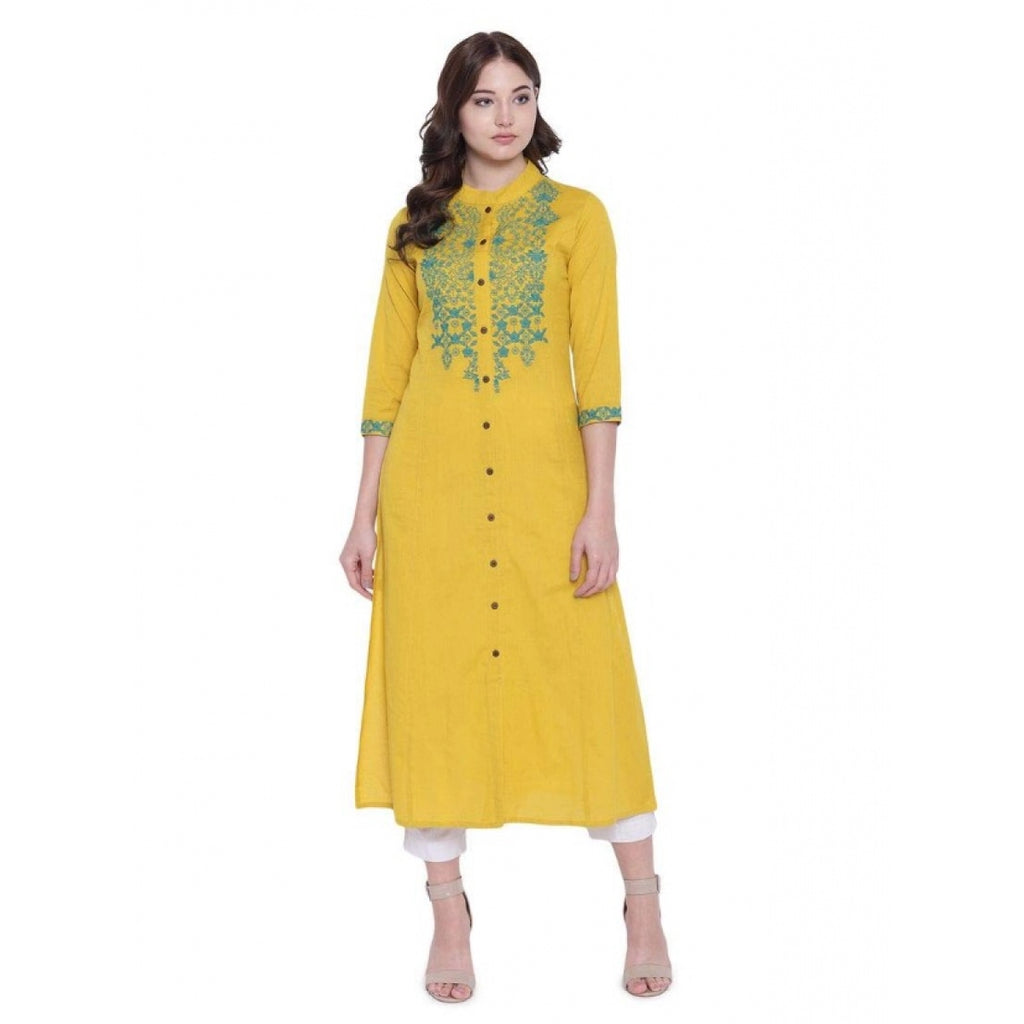Women's Khadi Embroidered Kurti