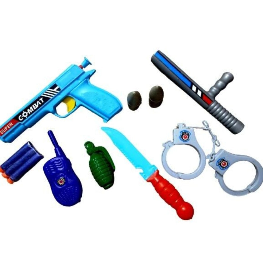 8_Pcs Set Chor Police Plastic Toys