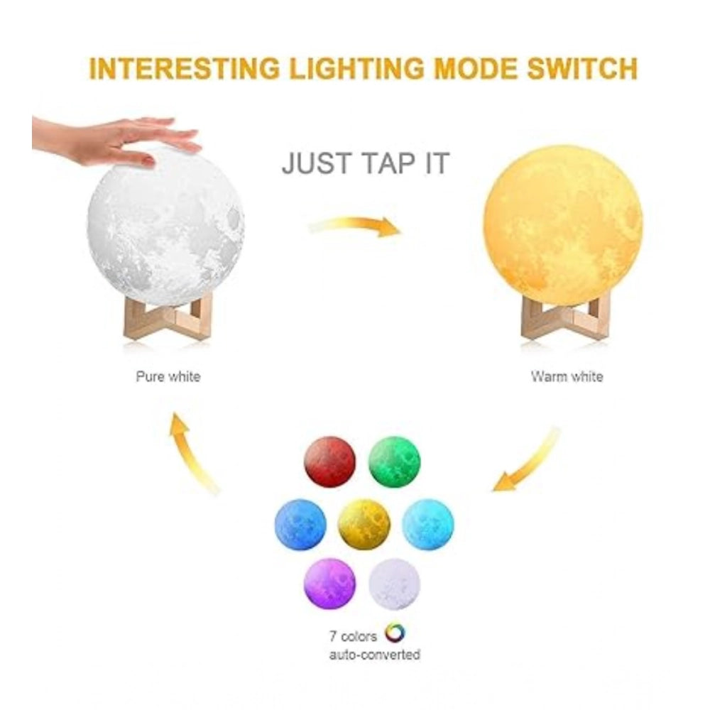 Plastic 3D Moon Night Lamp