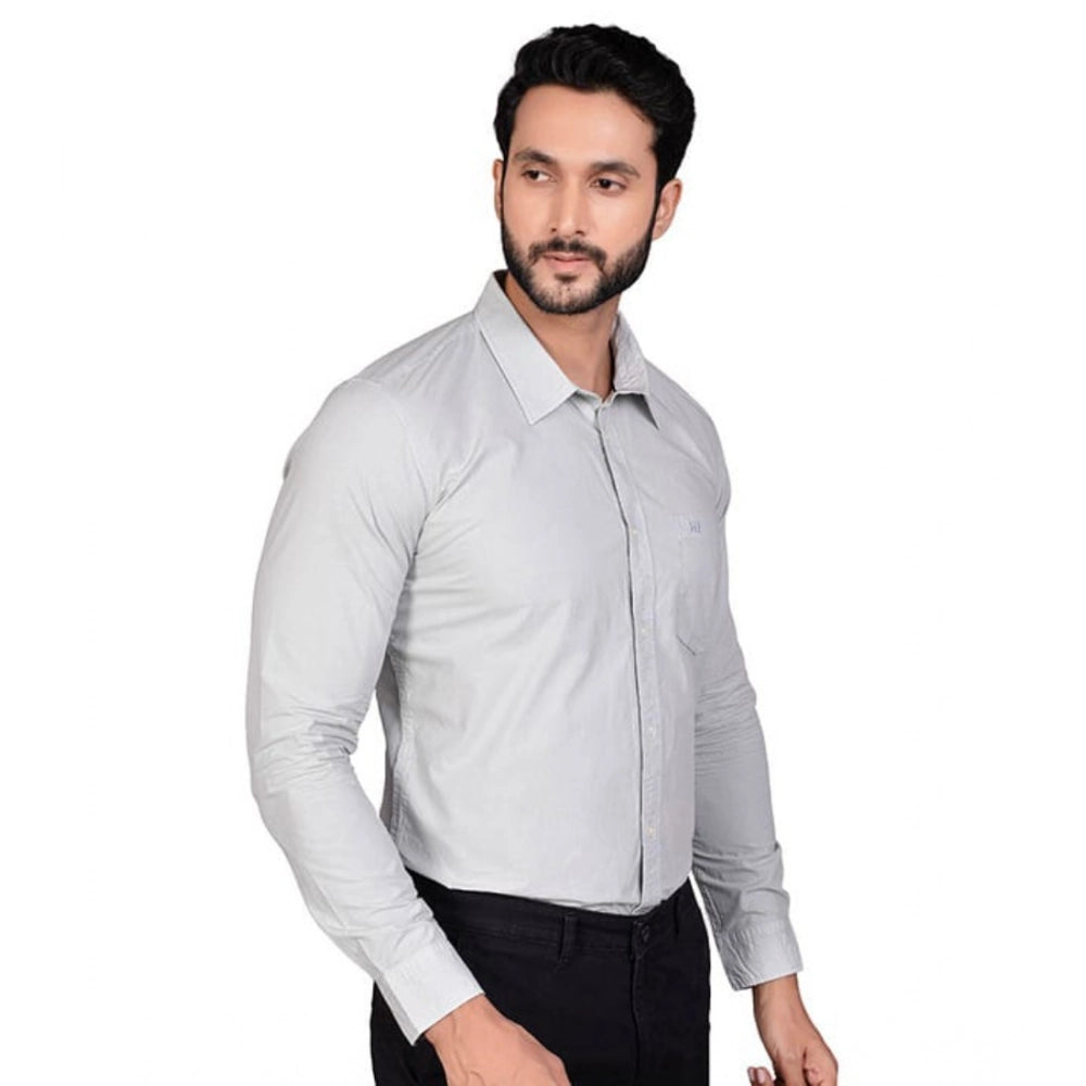 Men's Casual Cotton Full Sleeve Solid Shirt