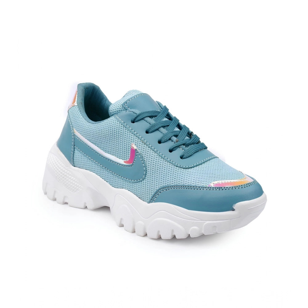 Women's Casual Mesh Printed Lace-Ups Shoes