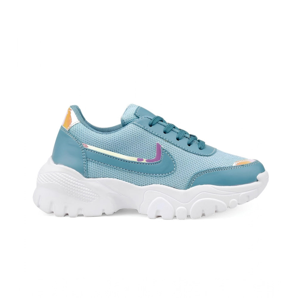 Women's Casual Mesh Printed Lace-Ups Shoes