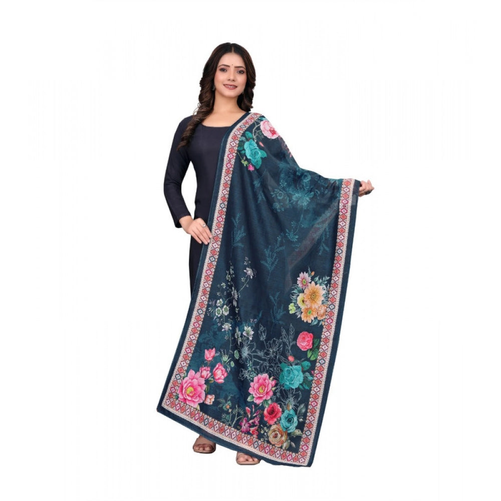Women's chanderi silk Printed Dupatta