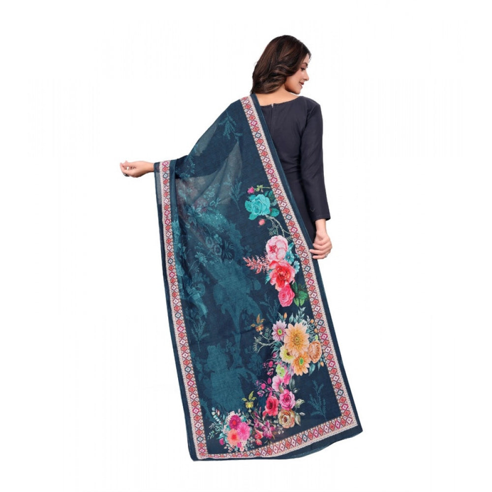 Women's chanderi silk Printed Dupatta