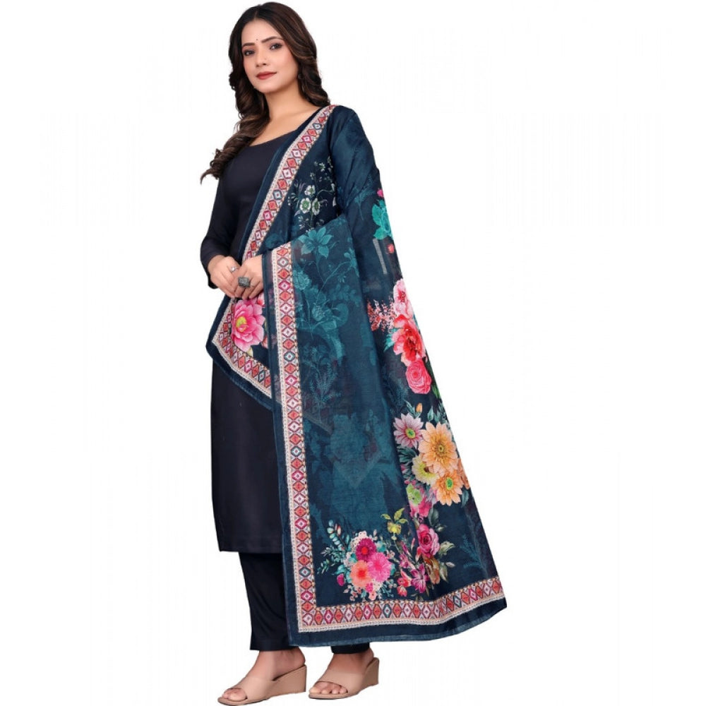 Women's chanderi silk Printed Dupatta