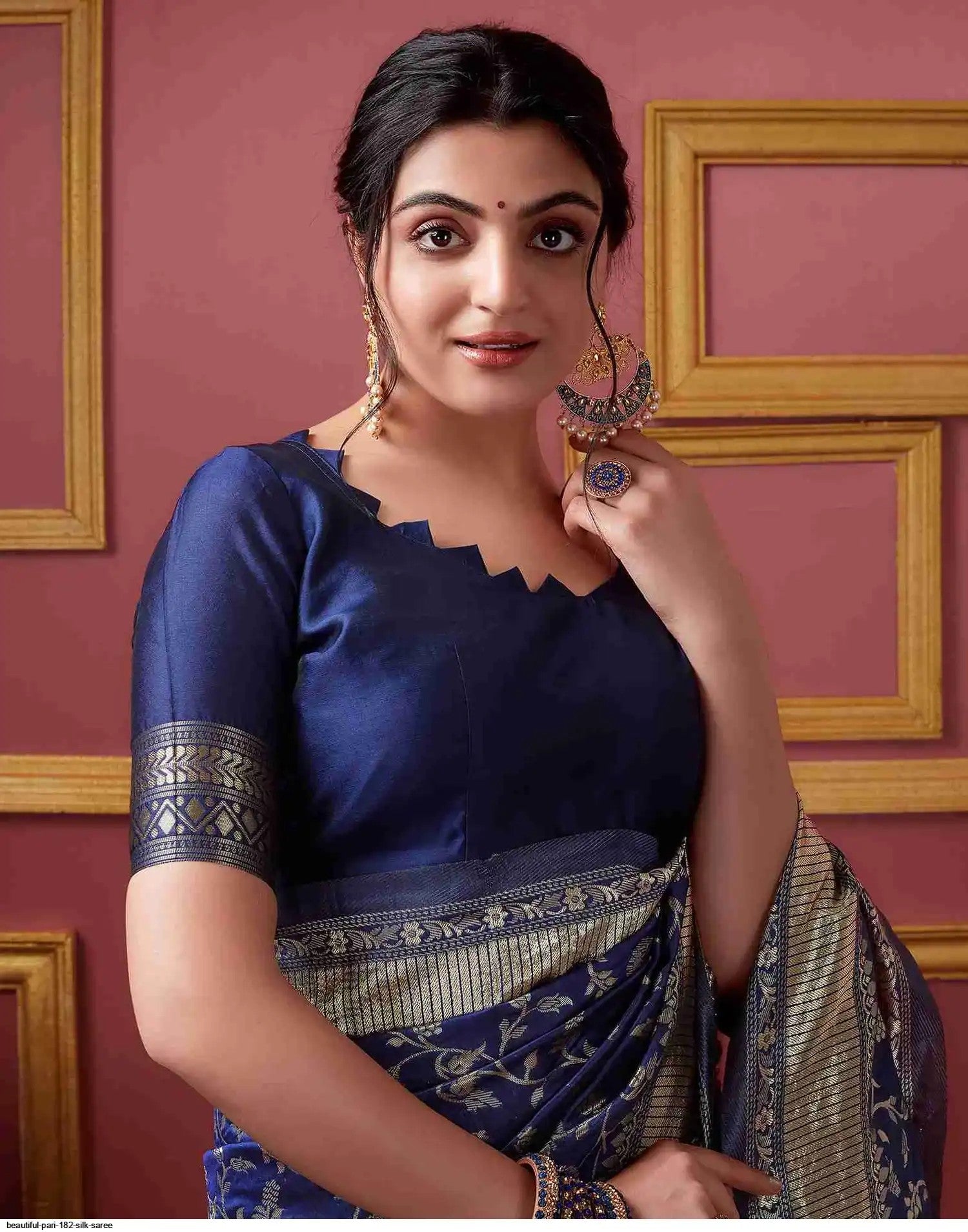 Beautiful Pari 182 Silk Saree | Blue