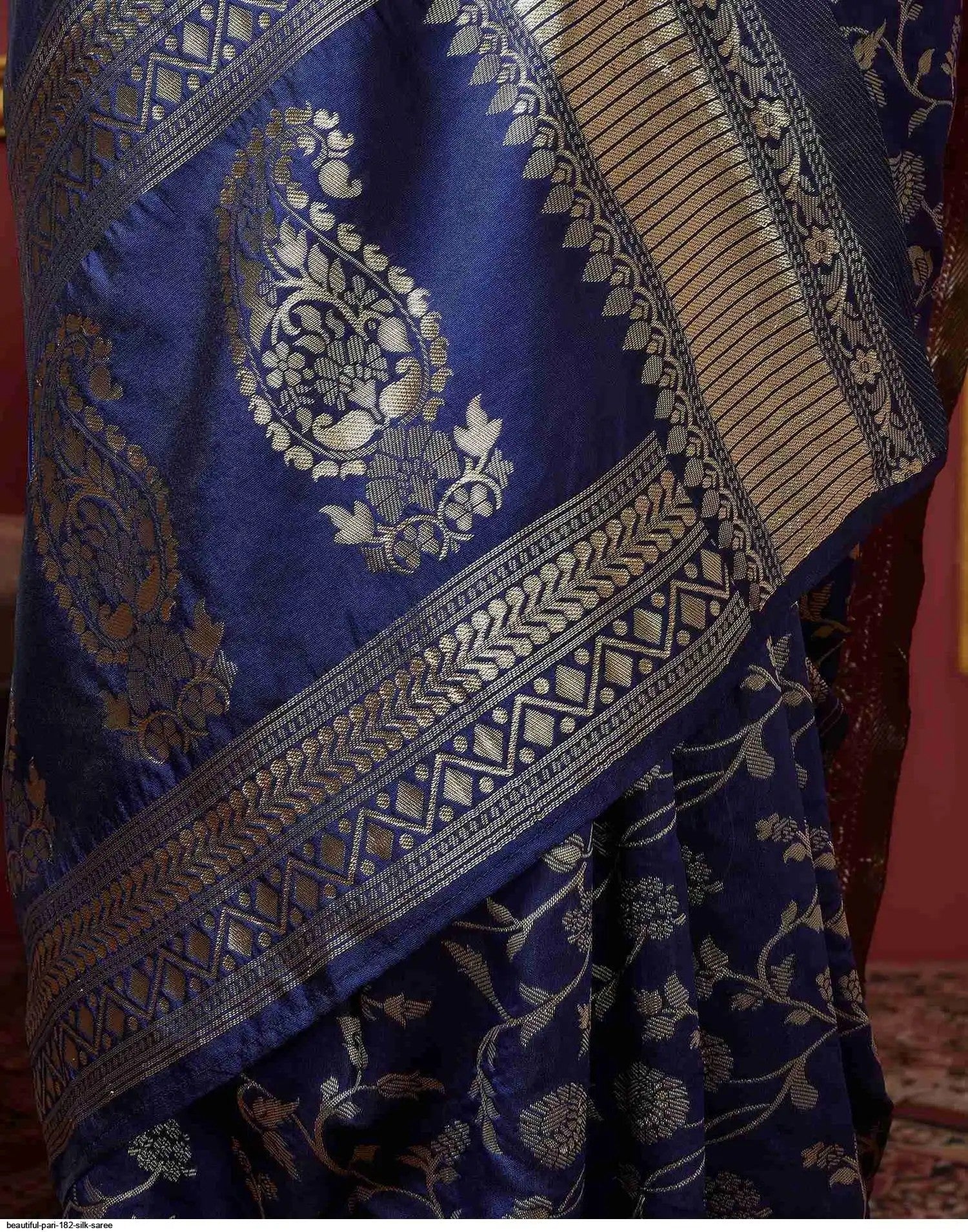 Beautiful Pari 182 Silk Saree | Blue