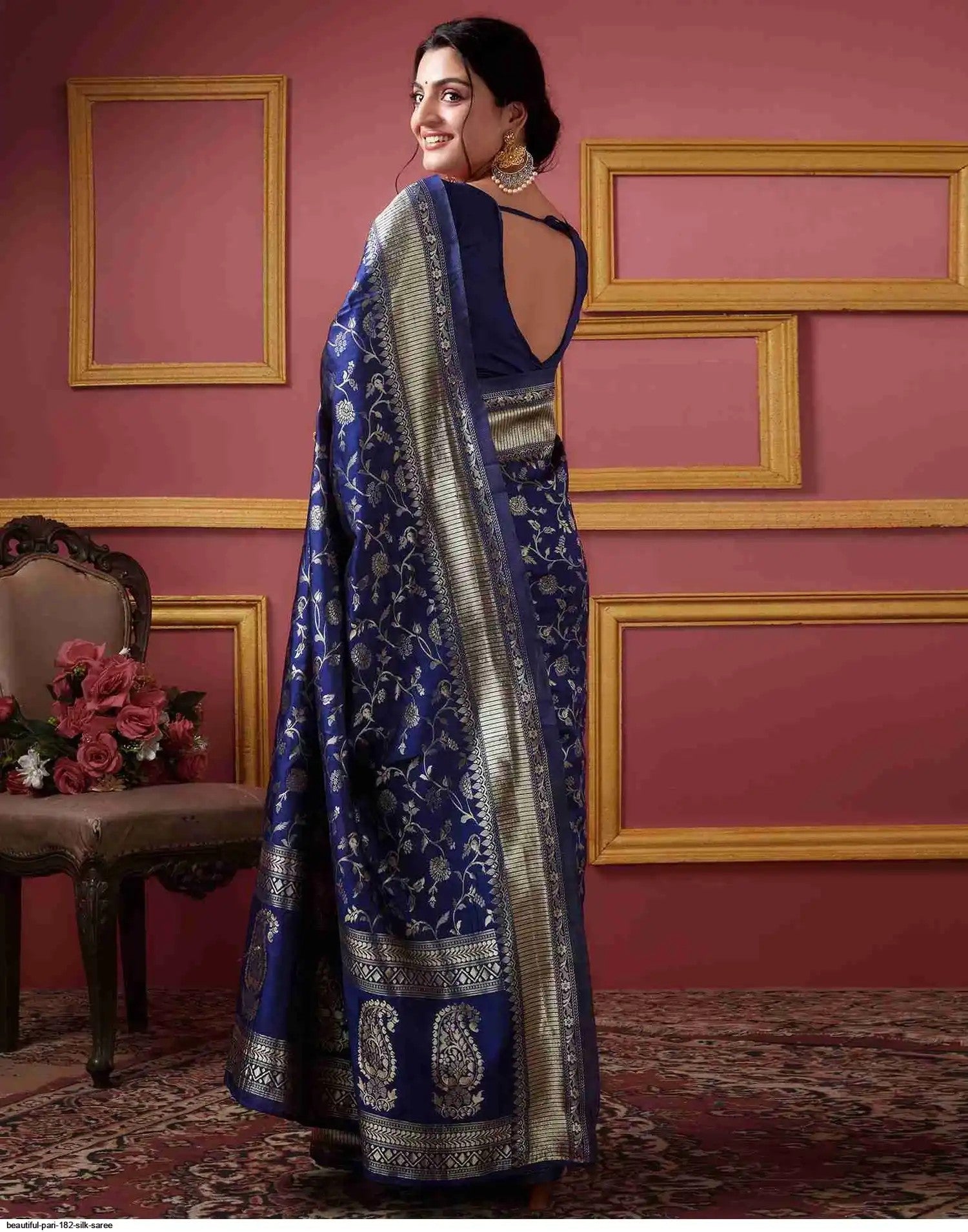 Beautiful Pari 182 Silk Saree | Blue