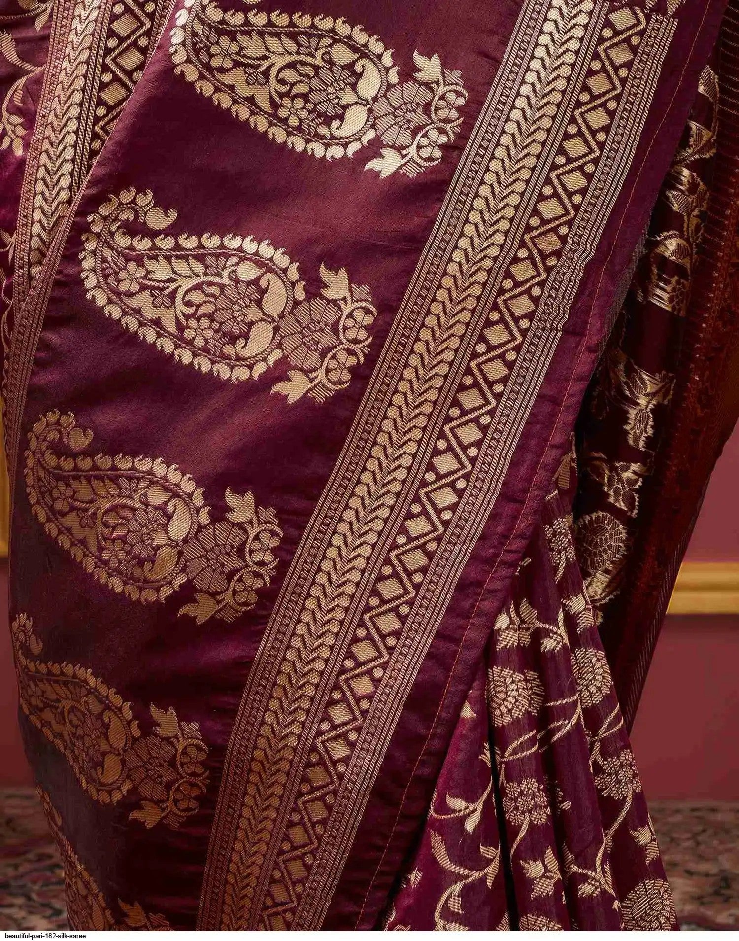 Beautiful Pari 182 Silk Saree | Brown