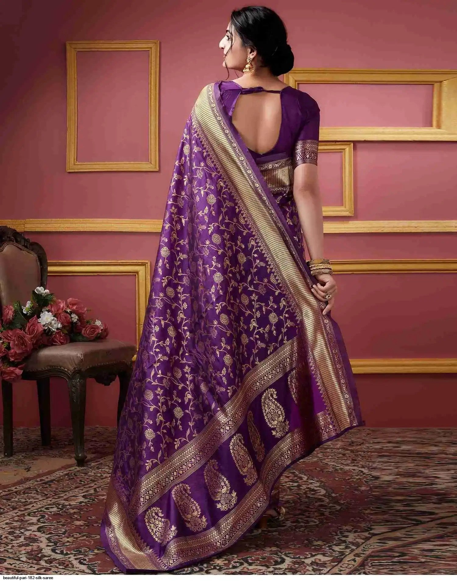 Beautiful Pari 182 Silk Saree | Purple