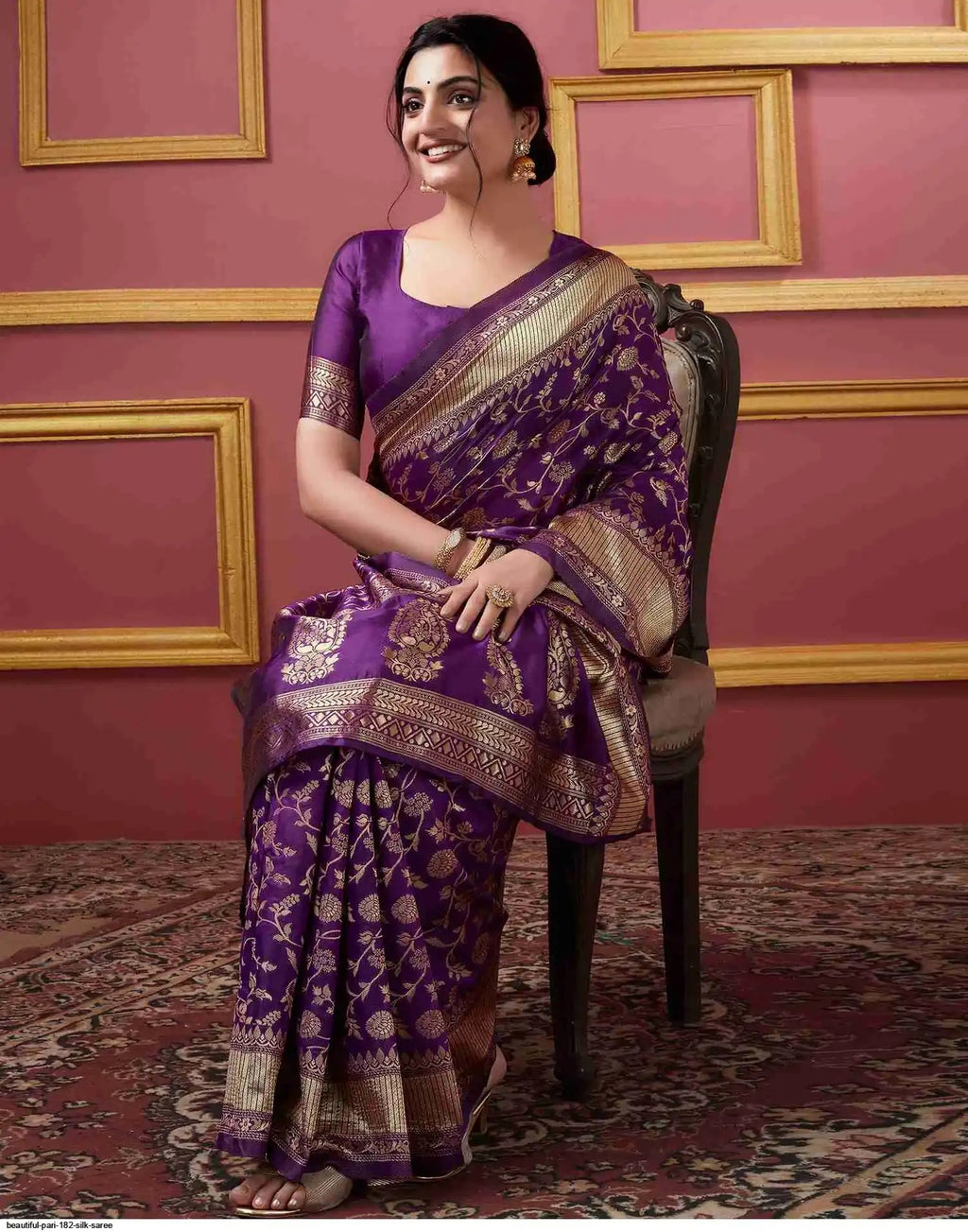 Beautiful Pari 182 Silk Saree | Purple