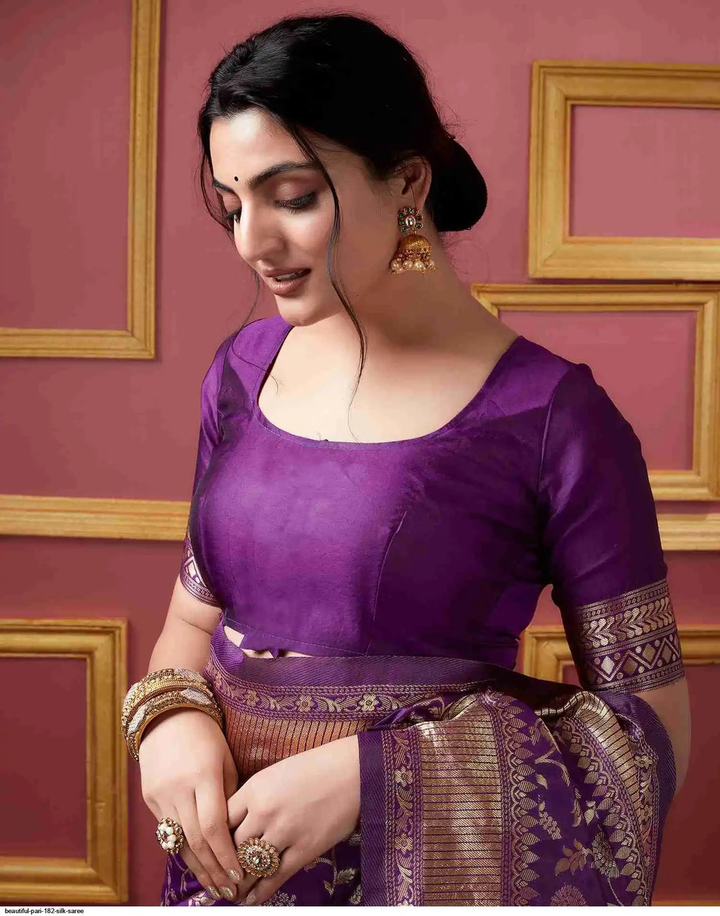 Beautiful Pari 182 Silk Saree | Purple