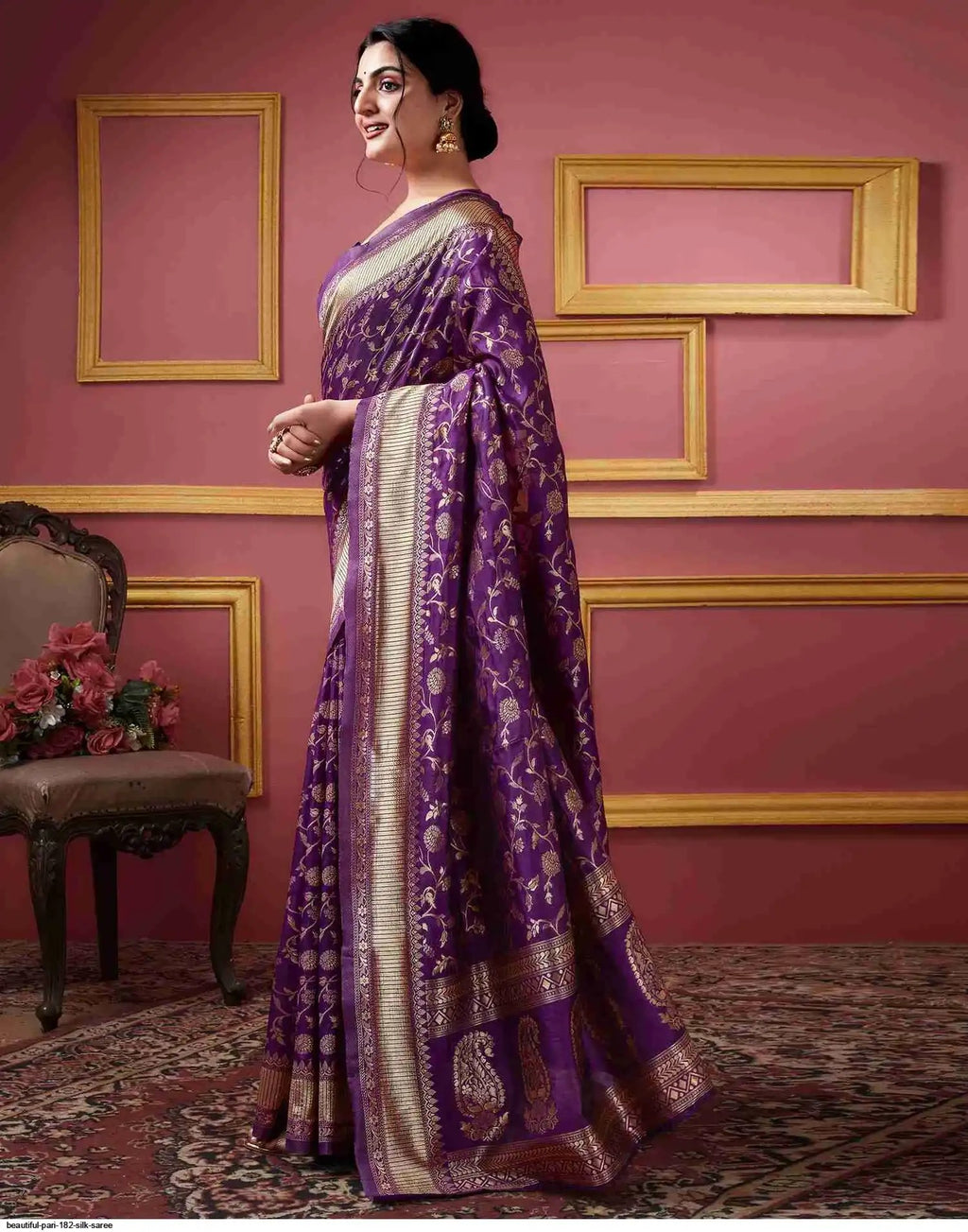 Beautiful Pari 182 Silk Saree | Purple
