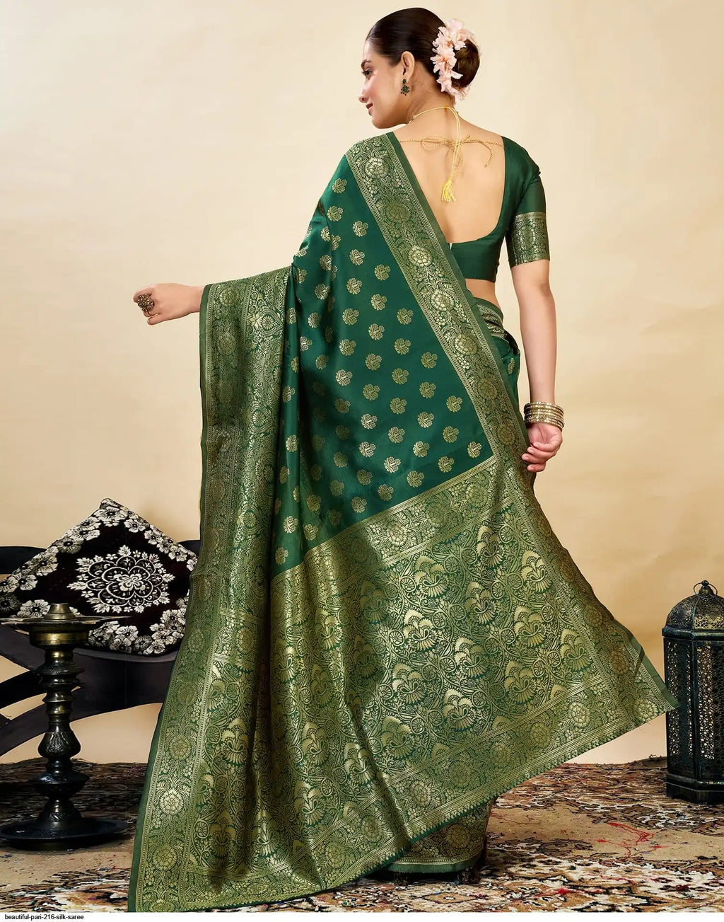 Beautiful Pari Silk Saree 216 Green