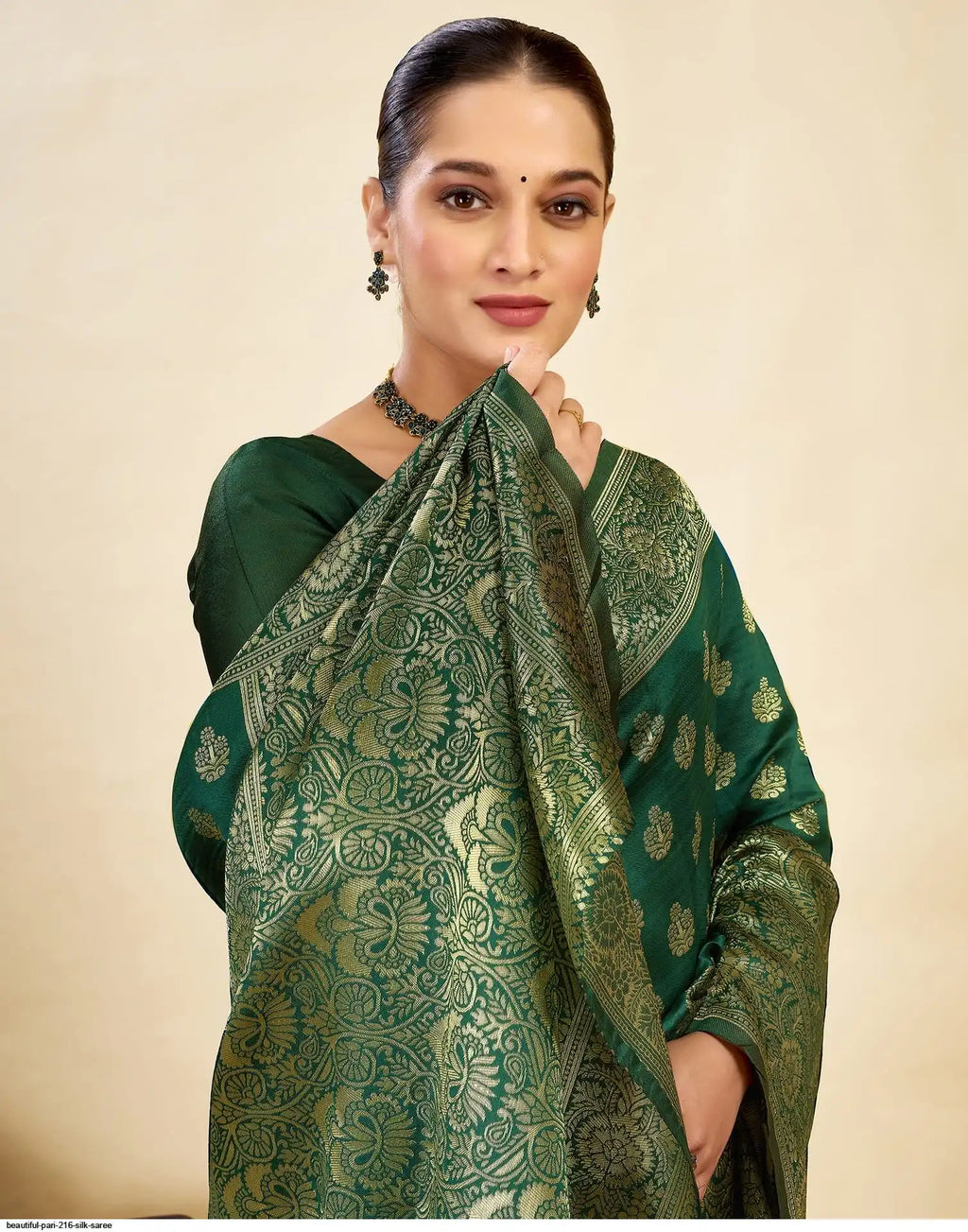 Beautiful Pari Silk Saree 216 Green