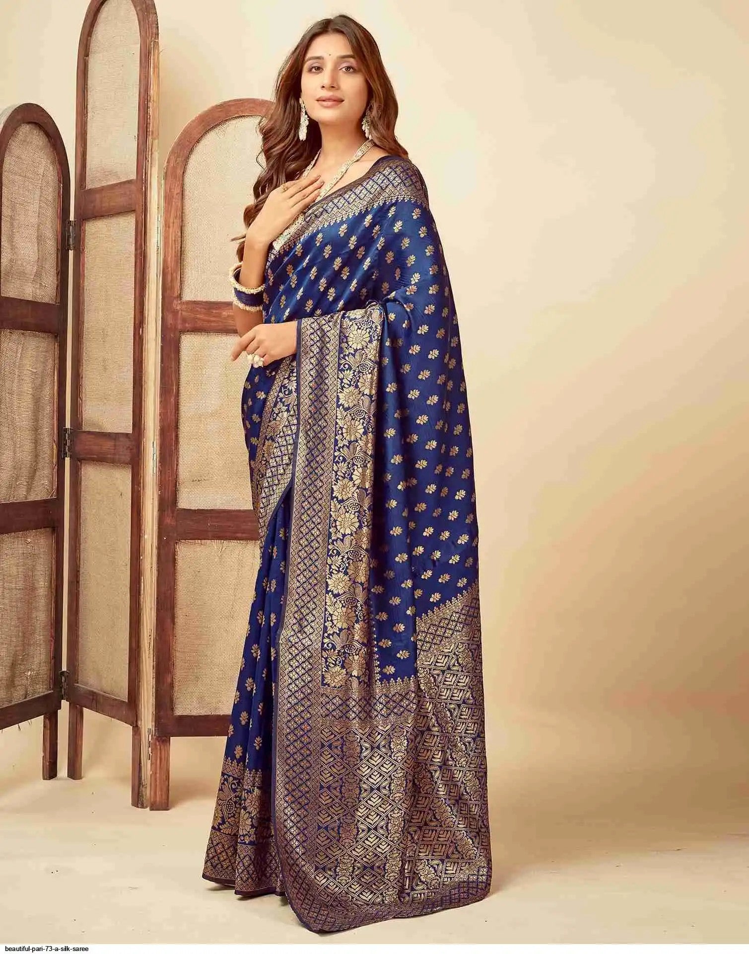 Beautiful Pari 73 A Silk Saree | Blue