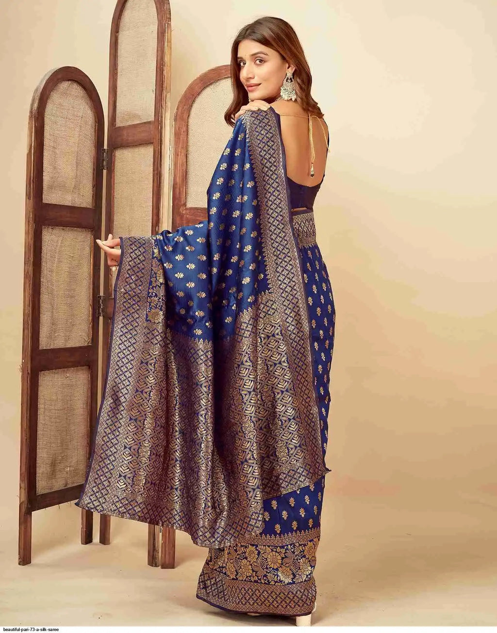 Beautiful Pari 73 A Silk Saree | Blue