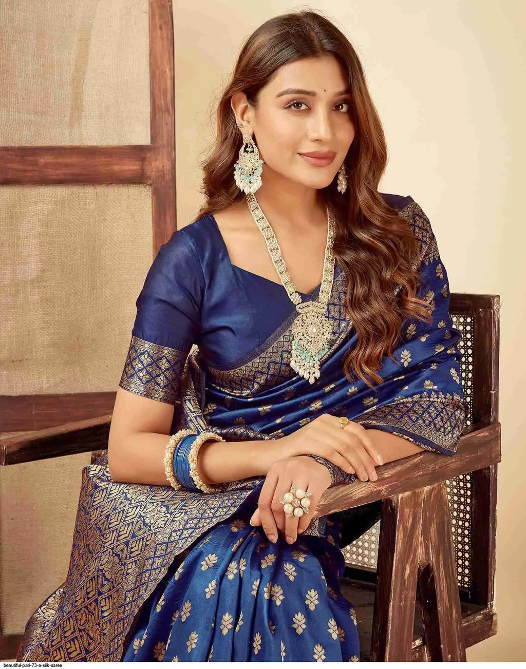 Beautiful Pari 73 A Silk Saree | Blue