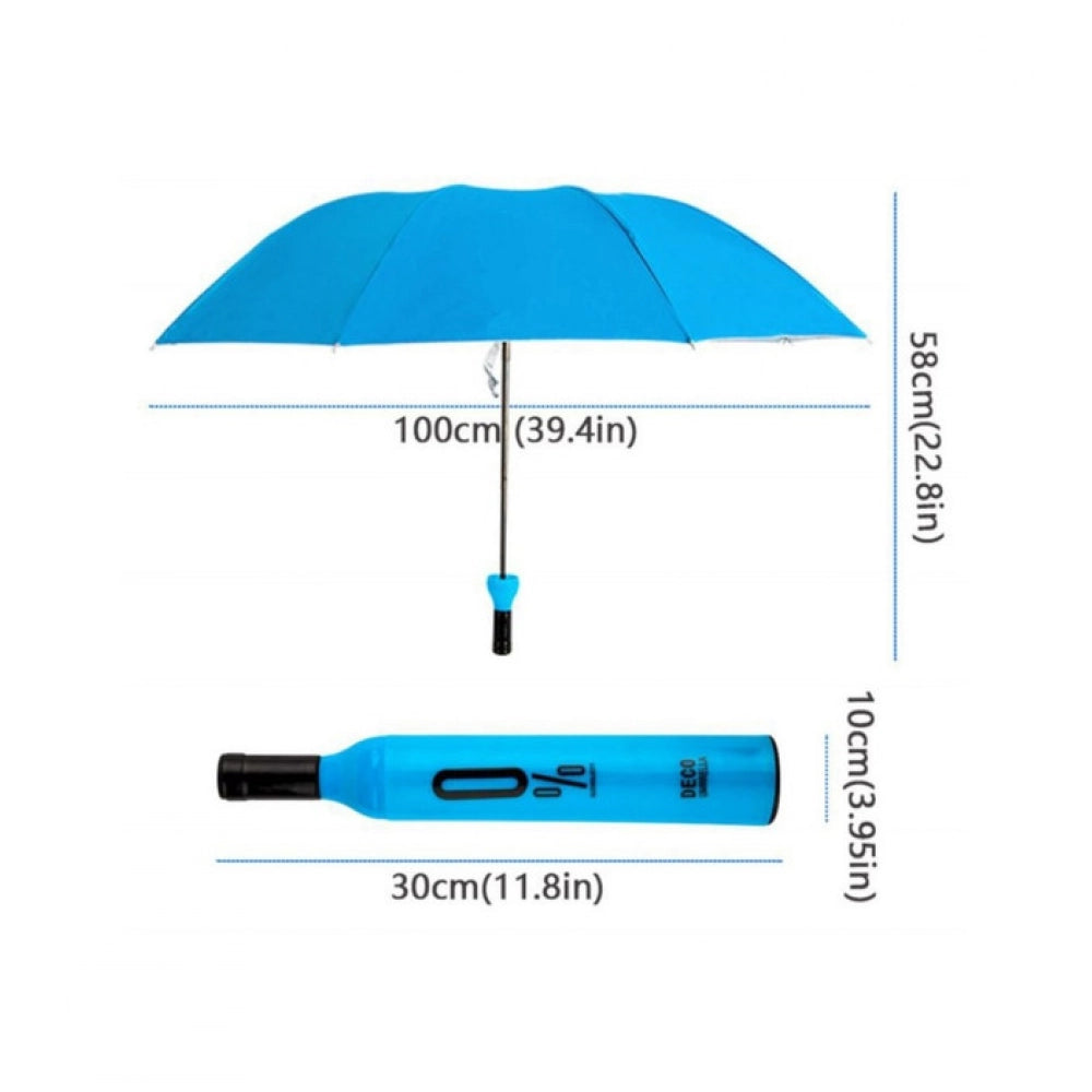 Bottle Umbrella Double Layer Folding Portable With Bottle Cover