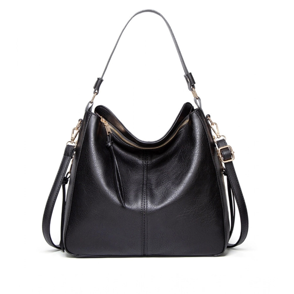 Women's PU Leather Zipper Handbag