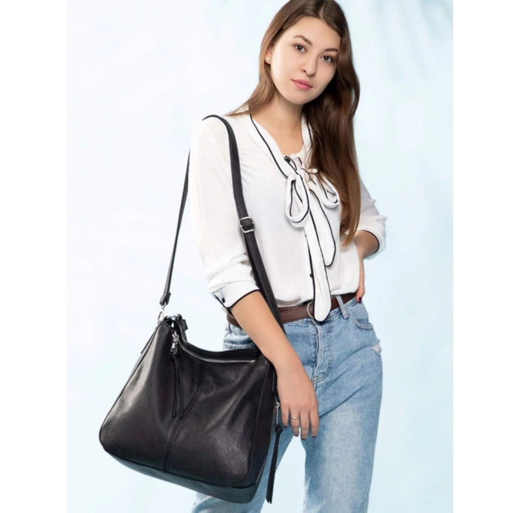 Women's PU Leather Zipper Handbag