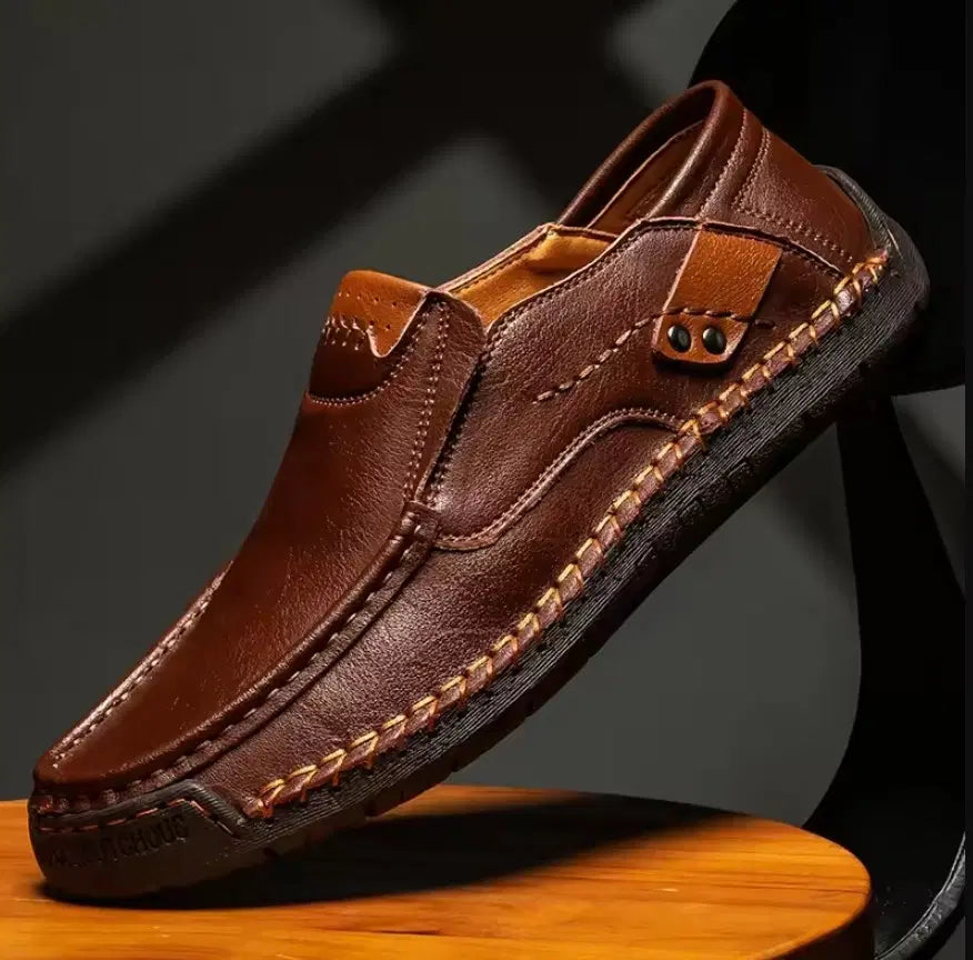 Men's Brown Anti-Skid Semi-Formal Shoes | Casual & Office Wear