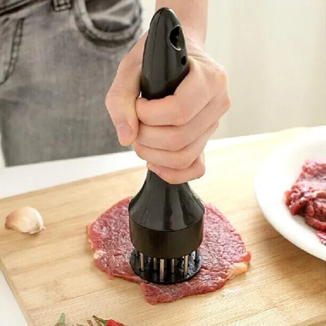 Meat Tenderizer with Stainless Steel Needle Prong Kitchen Tool